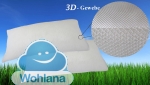 Wohlana 3d Kissen mit 3D Gewebe und Kugeltraumfüllung